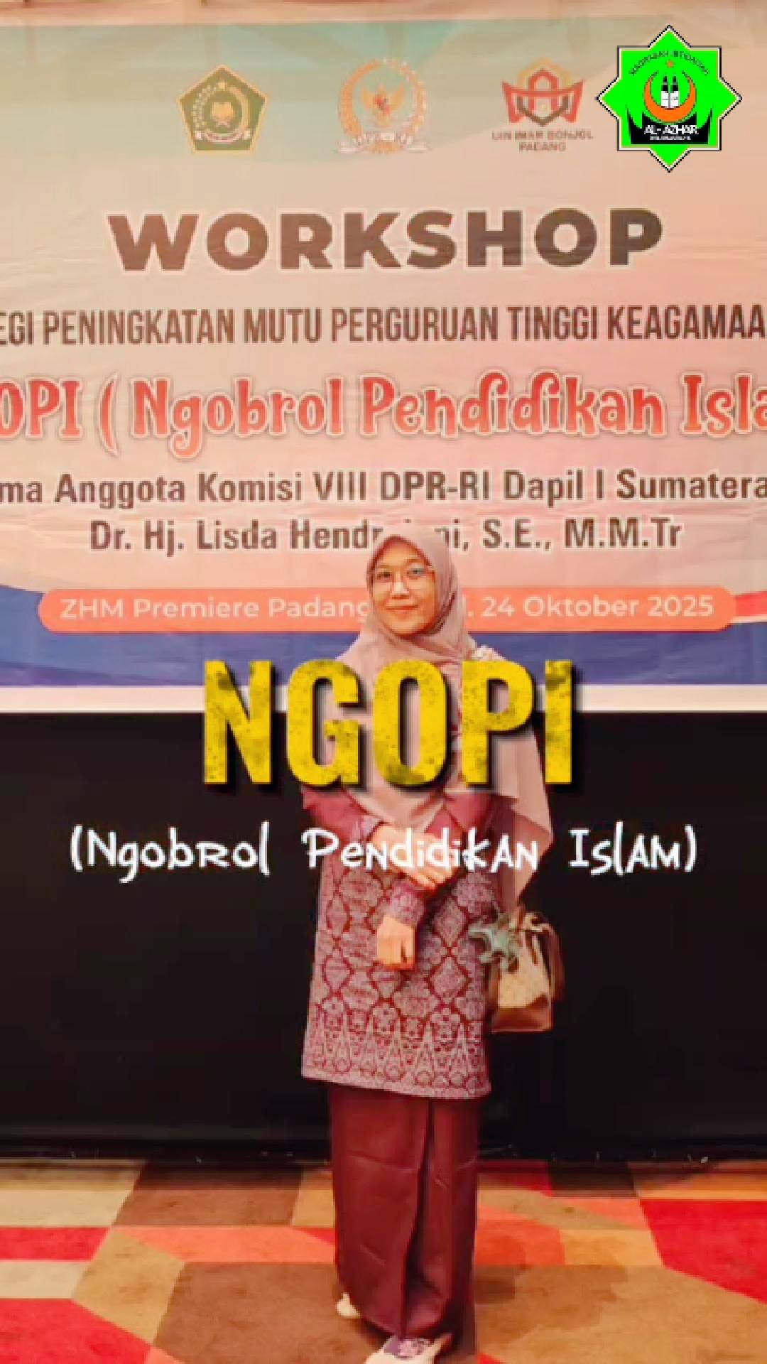 Kepala Madrasah MI Al-Azhar Dharmasraya Hadiri Acara NGOPI 2025 di Padang