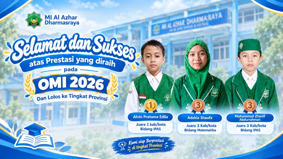 Prestasi Luar Biasa, MI Al Azhar Dharmasraya: Raih Juara Pada OMI 2026 dan Siap Berjuang di Tingkat Provinsi